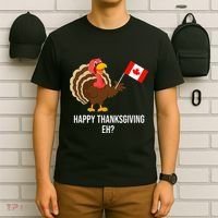Turkey Canadian Thanksgiving Happy Thanksgiving Eh T-Shirt thumb 6