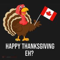Turkey Canadian Thanksgiving Happy Thanksgiving Eh Women's Hoodie thumb 2