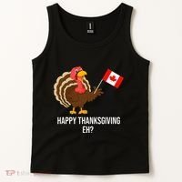 Turkey Canadian Thanksgiving Happy Thanksgiving Eh Tank Top thumb 2