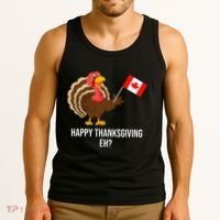 Turkey Canadian Thanksgiving Happy Thanksgiving Eh Tank Top thumb 3