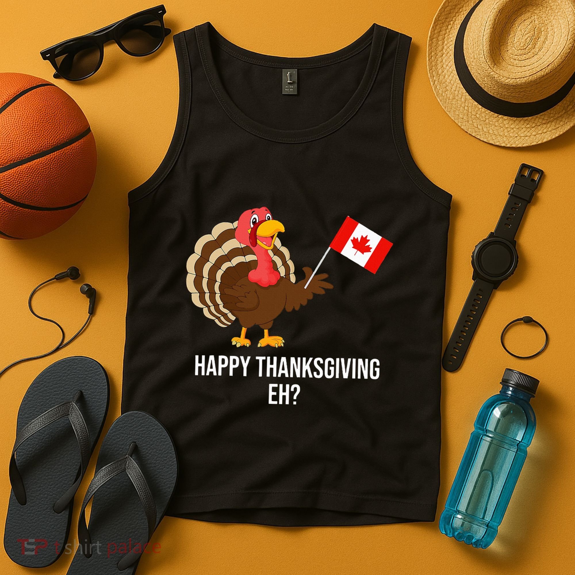 Turkey Canadian Thanksgiving Happy Thanksgiving Eh Tank Top