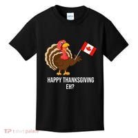 Turkey Canadian Thanksgiving Happy Thanksgiving Eh Kids T-Shirt thumb 0