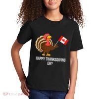 Turkey Canadian Thanksgiving Happy Thanksgiving Eh Kids T-Shirt thumb 2