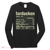 Thanksgiving Christmas Turducken Nutrition Fact Long Sleeve Shirt thumb 0