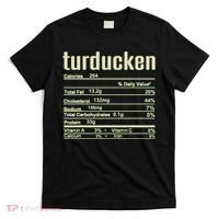 Thanksgiving Christmas Turducken Nutrition Fact T-Shirt thumb 0