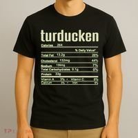 Thanksgiving Christmas Turducken Nutrition Fact T-Shirt thumb 3