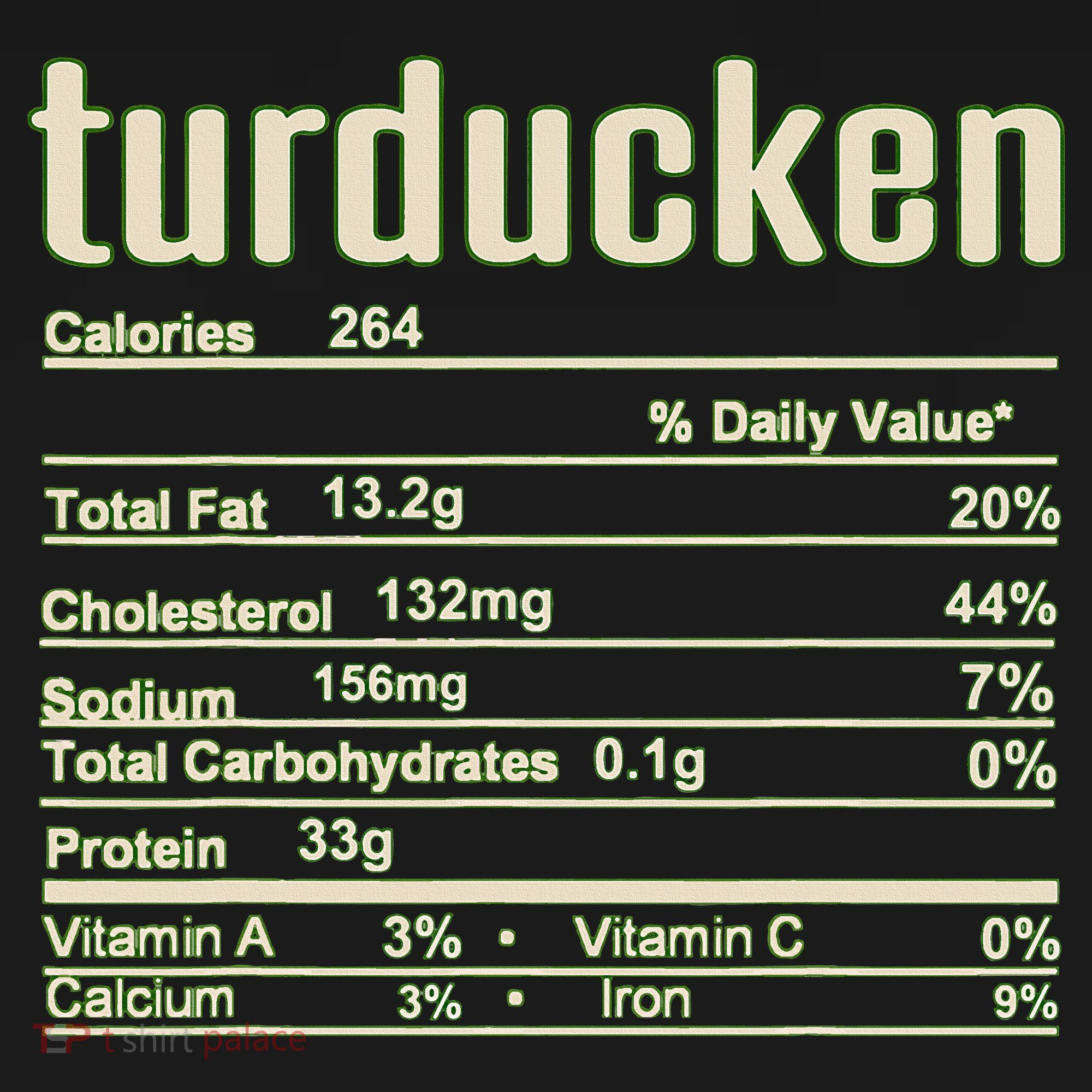 Thanksgiving Christmas Turducken Nutrition Fact Women's Hoodie