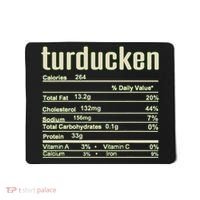 Thanksgiving Christmas Turducken Nutrition Fact Mousepad thumb 0
