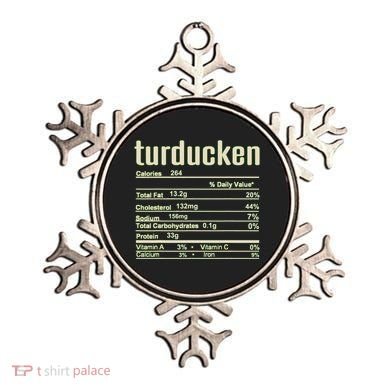 Thanksgiving Christmas Turducken Nutrition Fact Ornament