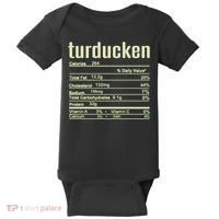 Thanksgiving Christmas Turducken Nutrition Fact Baby Bodysuit thumb 0