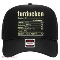 Thanksgiving Christmas Turducken Nutrition Fact Hat thumb 0