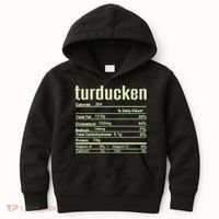 Thanksgiving Christmas Turducken Nutrition Fact Kids Hoodie thumb 0