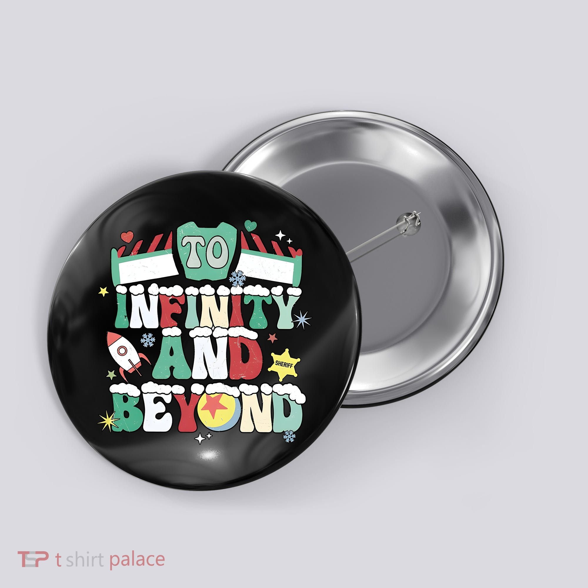 Toy Christmas To Infinity And Beyond Button
