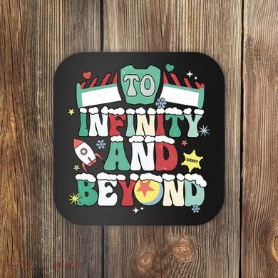 Toy Christmas To Infinity And Beyond Coaster
