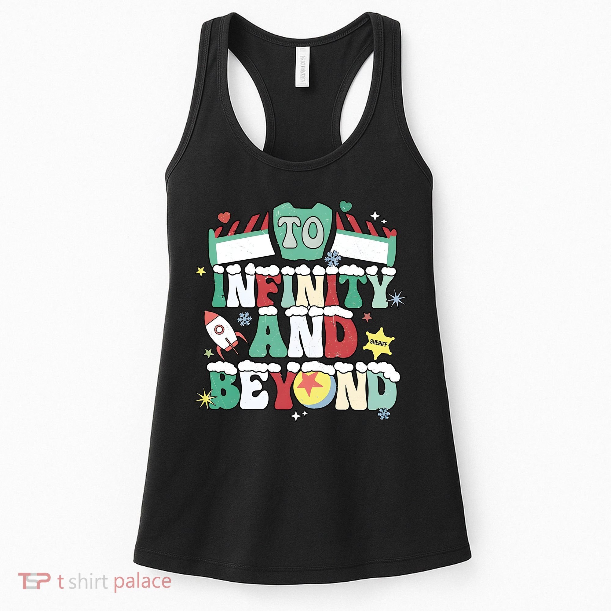 Toy Christmas To Infinity And Beyond Women's Tank Top