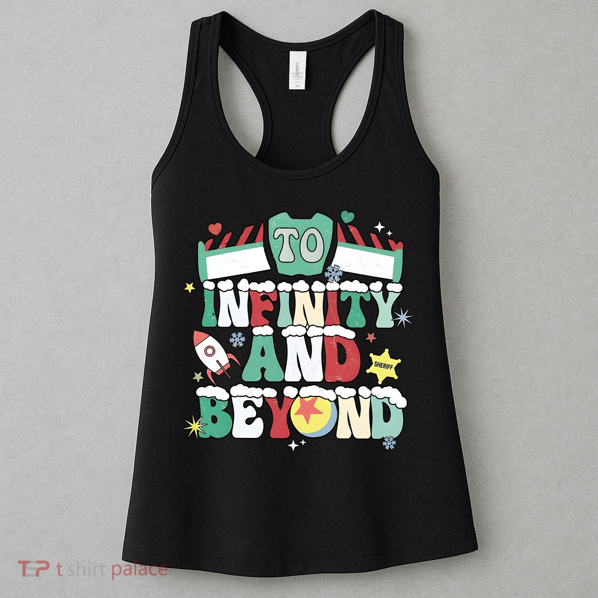 Toy Christmas To Infinity And Beyond Women's Tank Top
