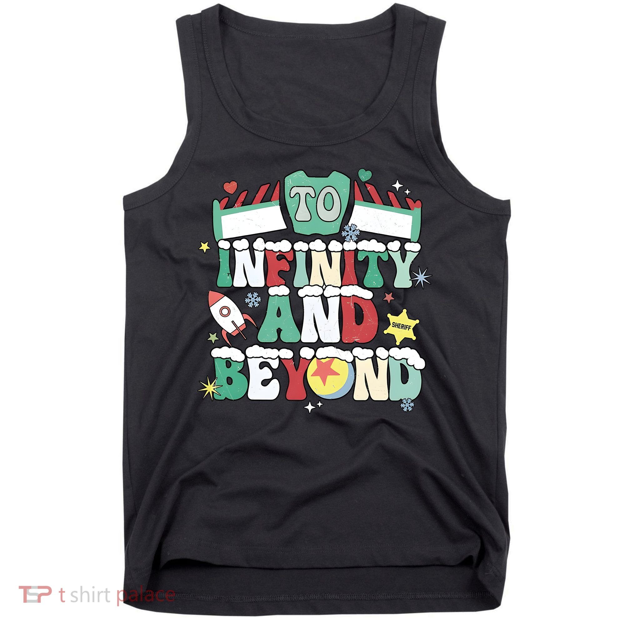 Toy Christmas To Infinity And Beyond Tank Top