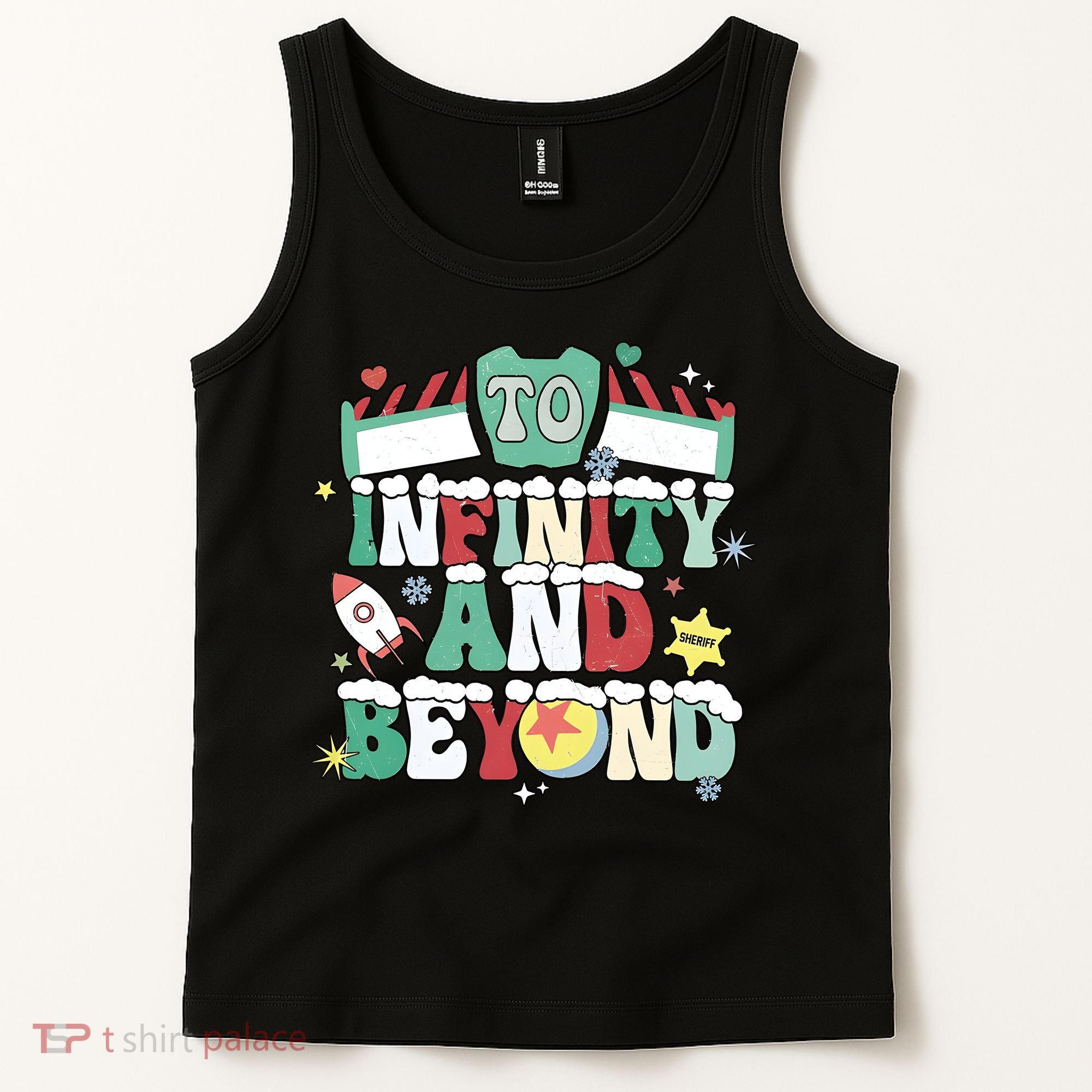 Toy Christmas To Infinity And Beyond Tank Top