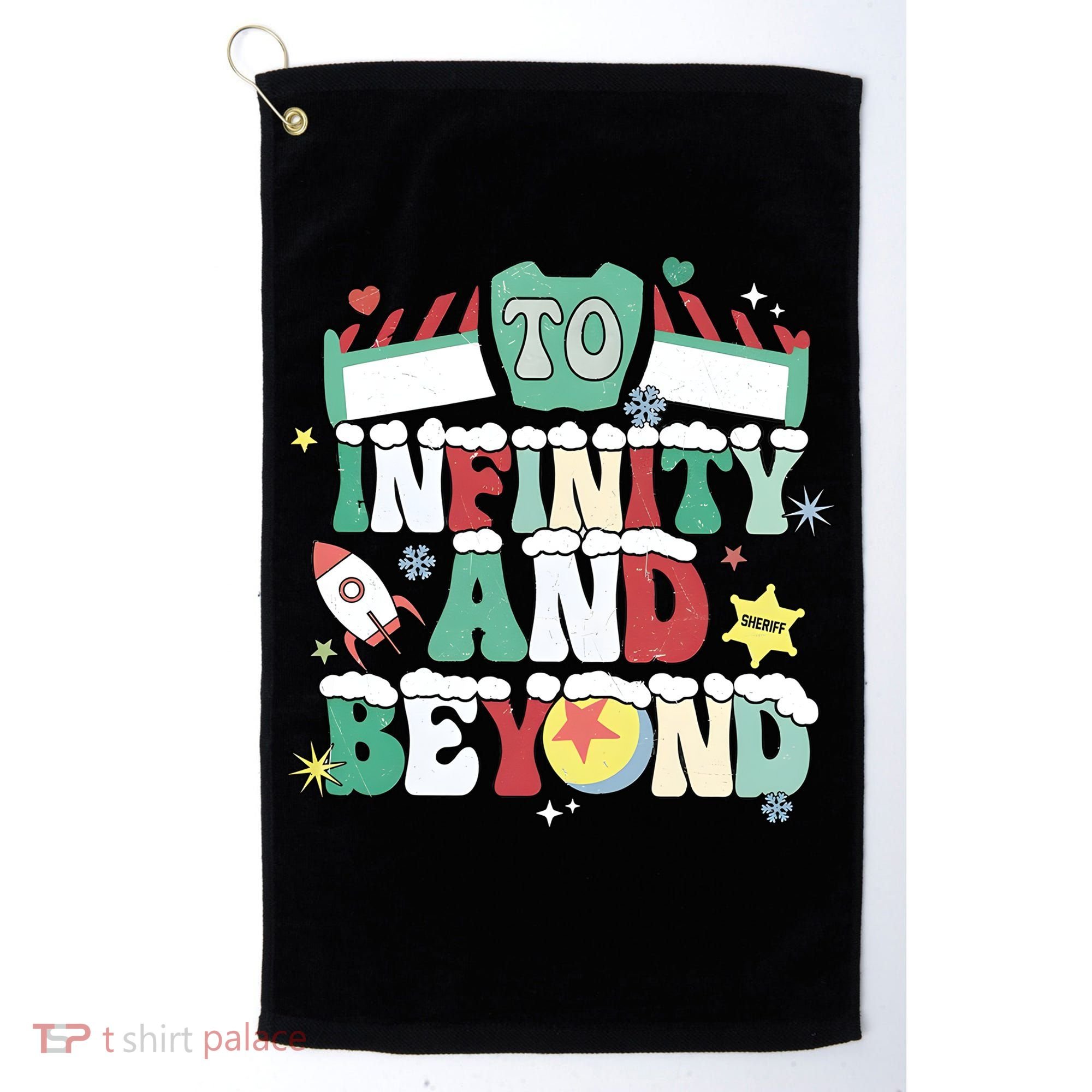 Toy Christmas To Infinity And Beyond Golf Towel