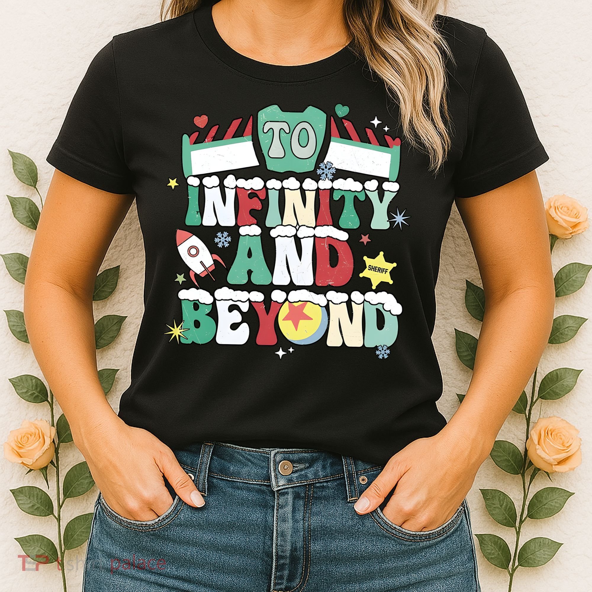 Toy Christmas To Infinity And Beyond Women's T-Shirt