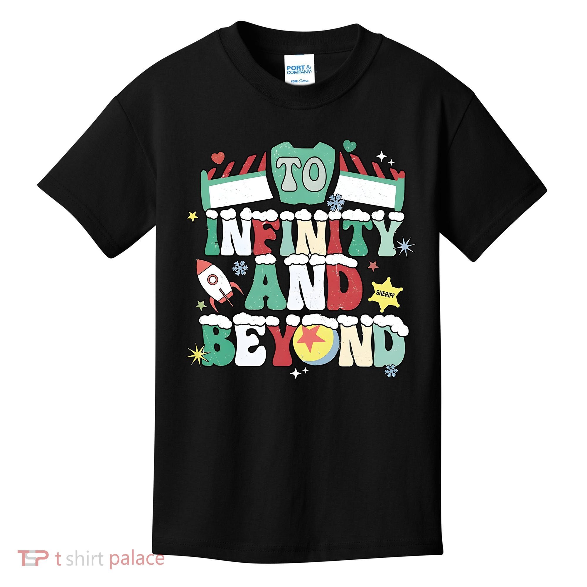 Toy Christmas To Infinity And Beyond Kids T-Shirt