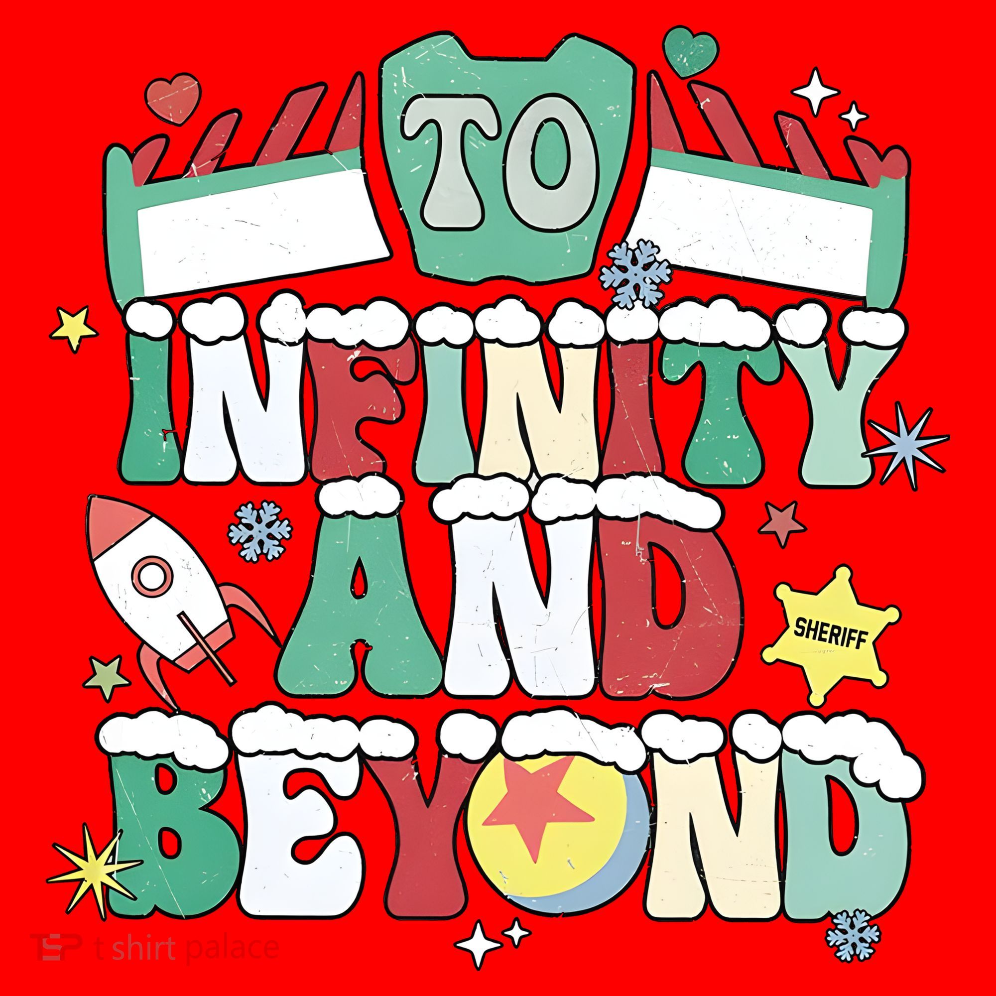 Toy Christmas To Infinity And Beyond Santa Hat