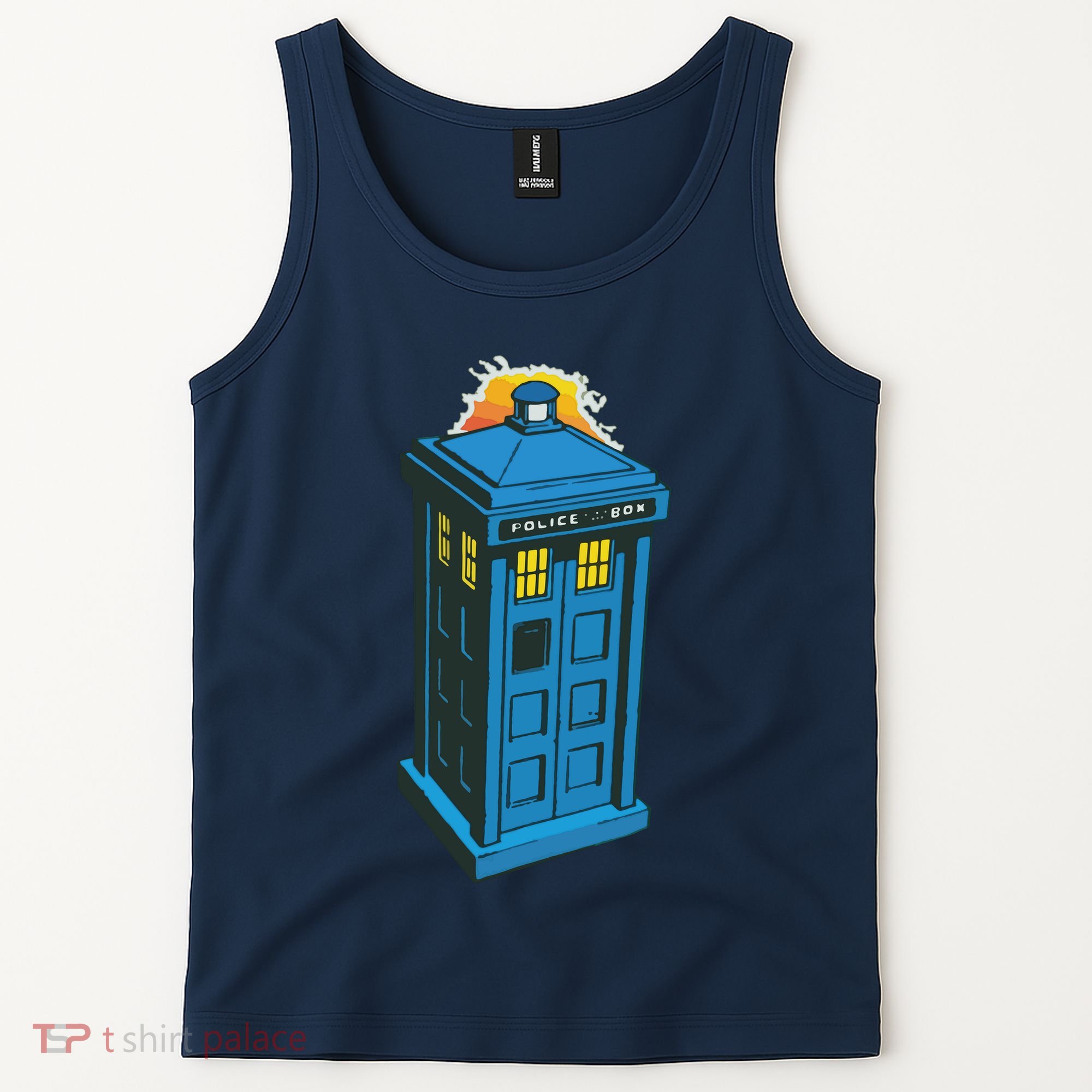 Tardis Comic Tank Top