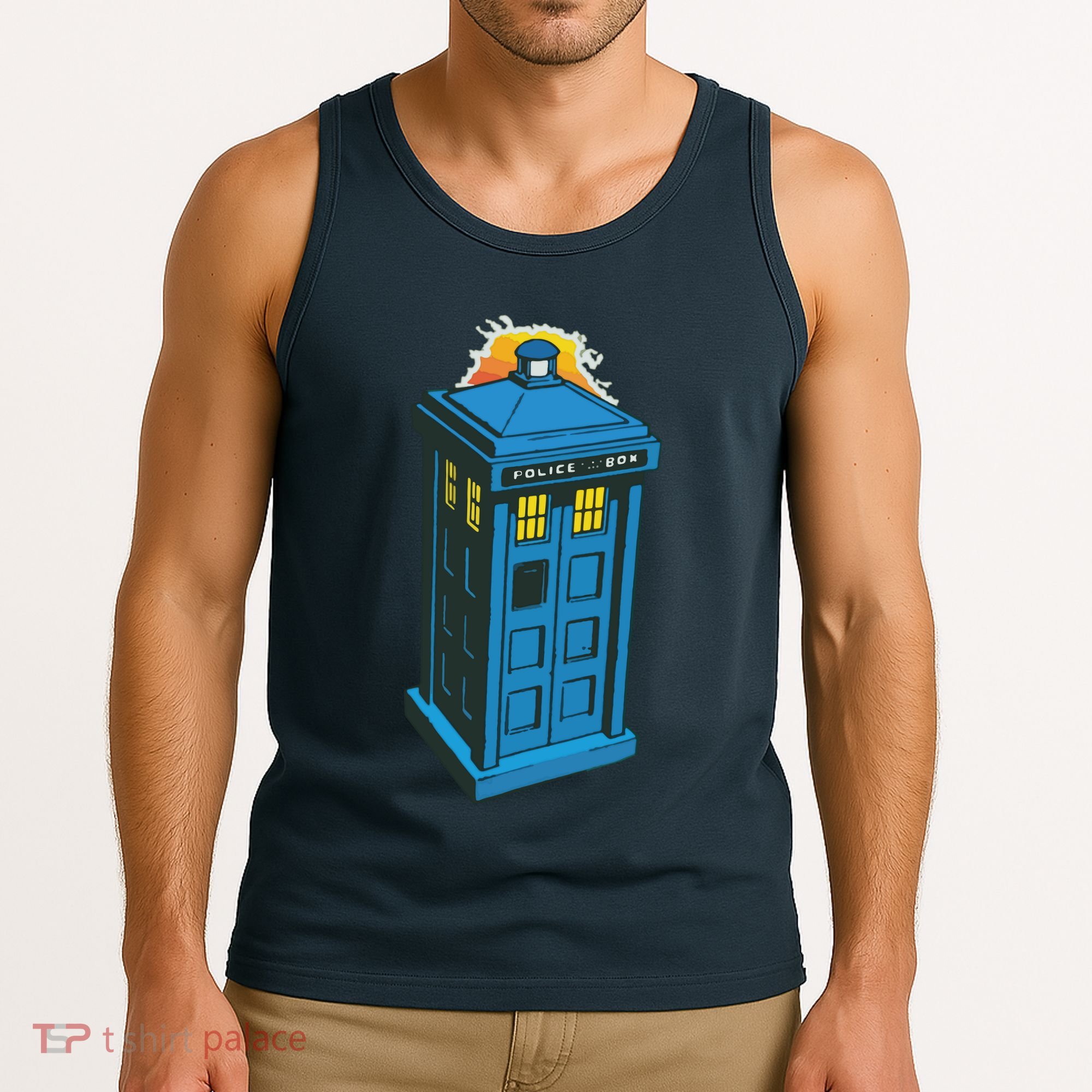 Tardis Comic Tank Top