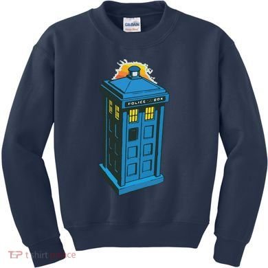 Tardis Comic Kids Sweatshirt