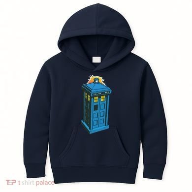 Tardis Comic Kids Hoodie