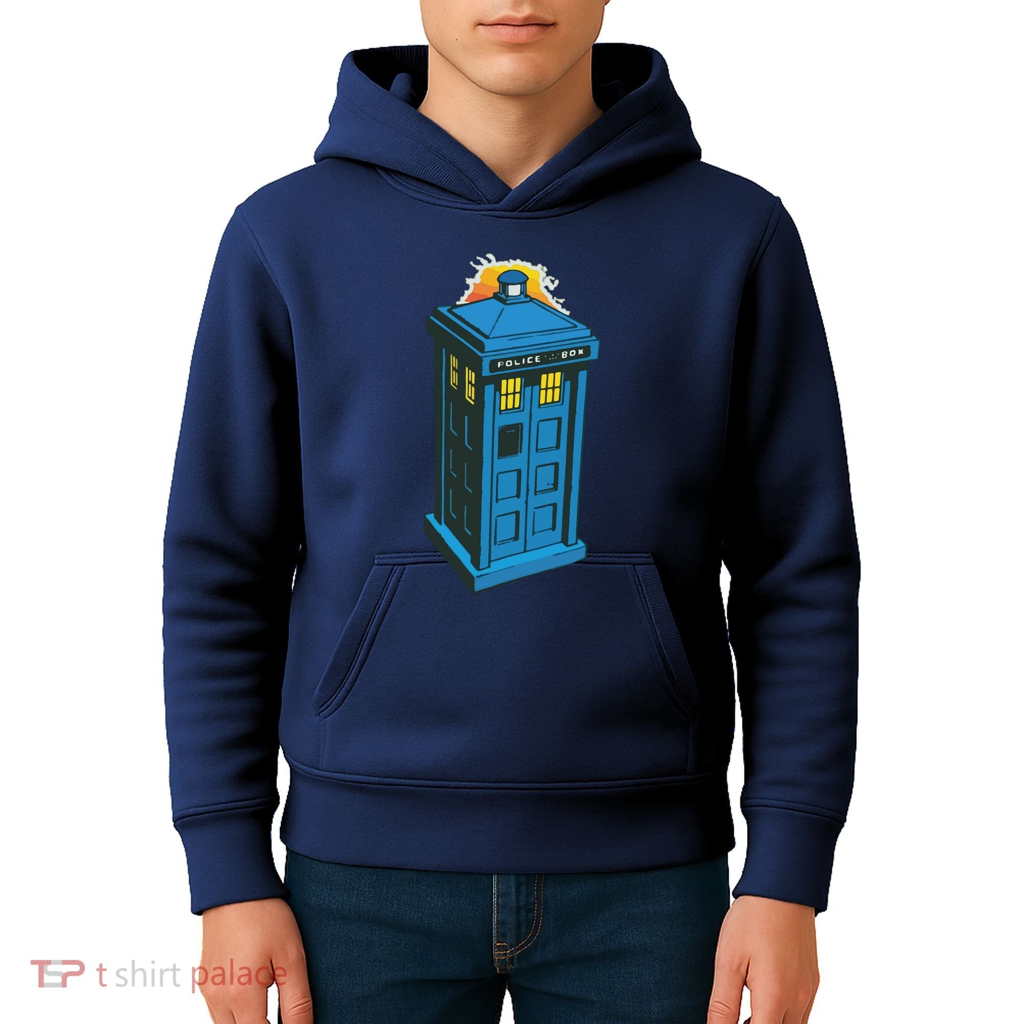 Tardis Comic Kids Hoodie