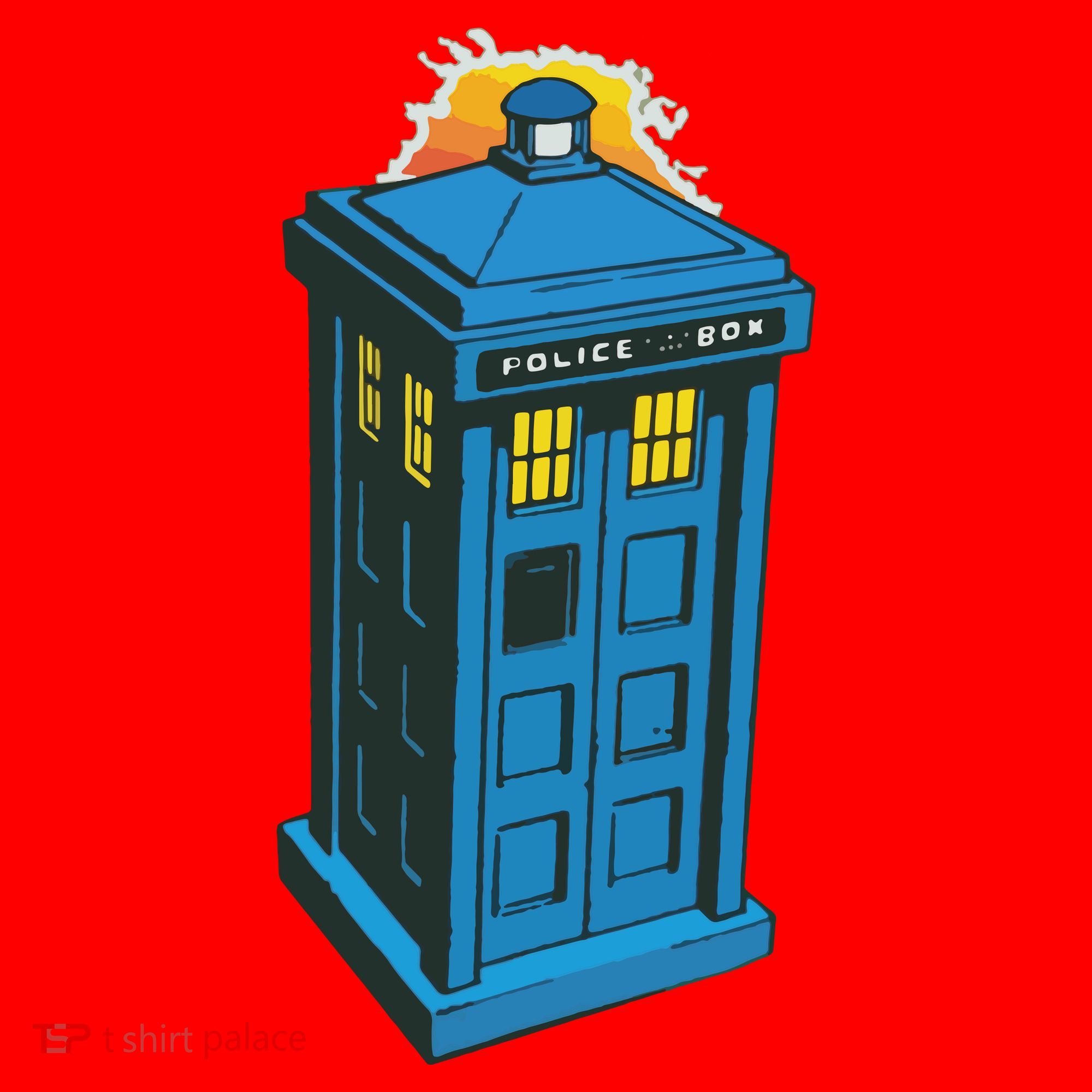Tardis Comic Santa Hat