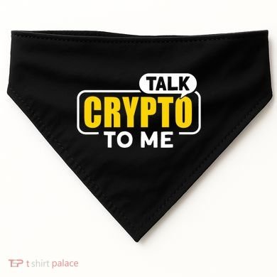 Talk Cypto To Me USA-Made Doggie Bandana