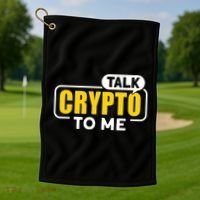 Talk Cypto To Me Golf Towel thumb 1