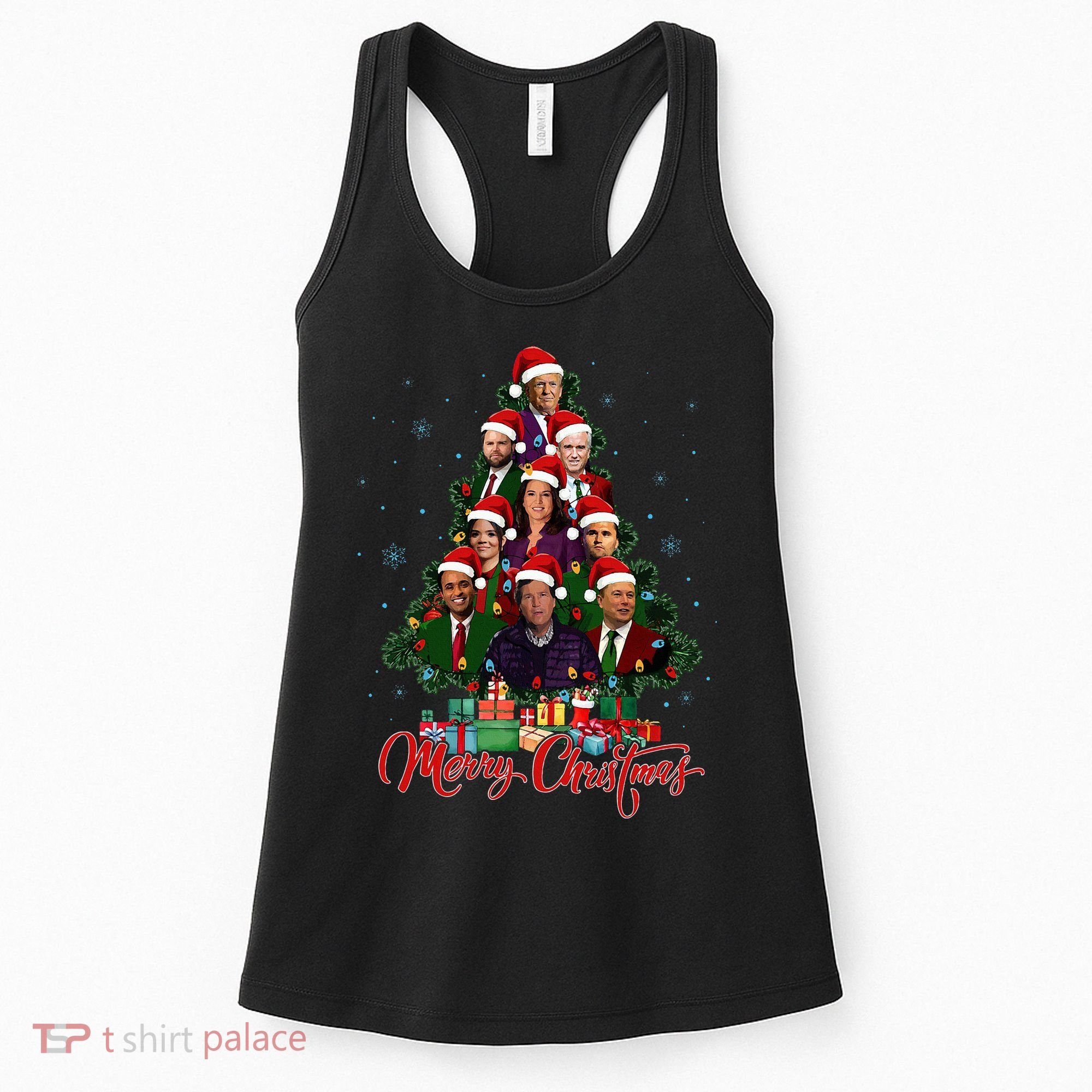 Trump Christmas Tree Dream Team Daddys Home 45 47 Women's Tank Top