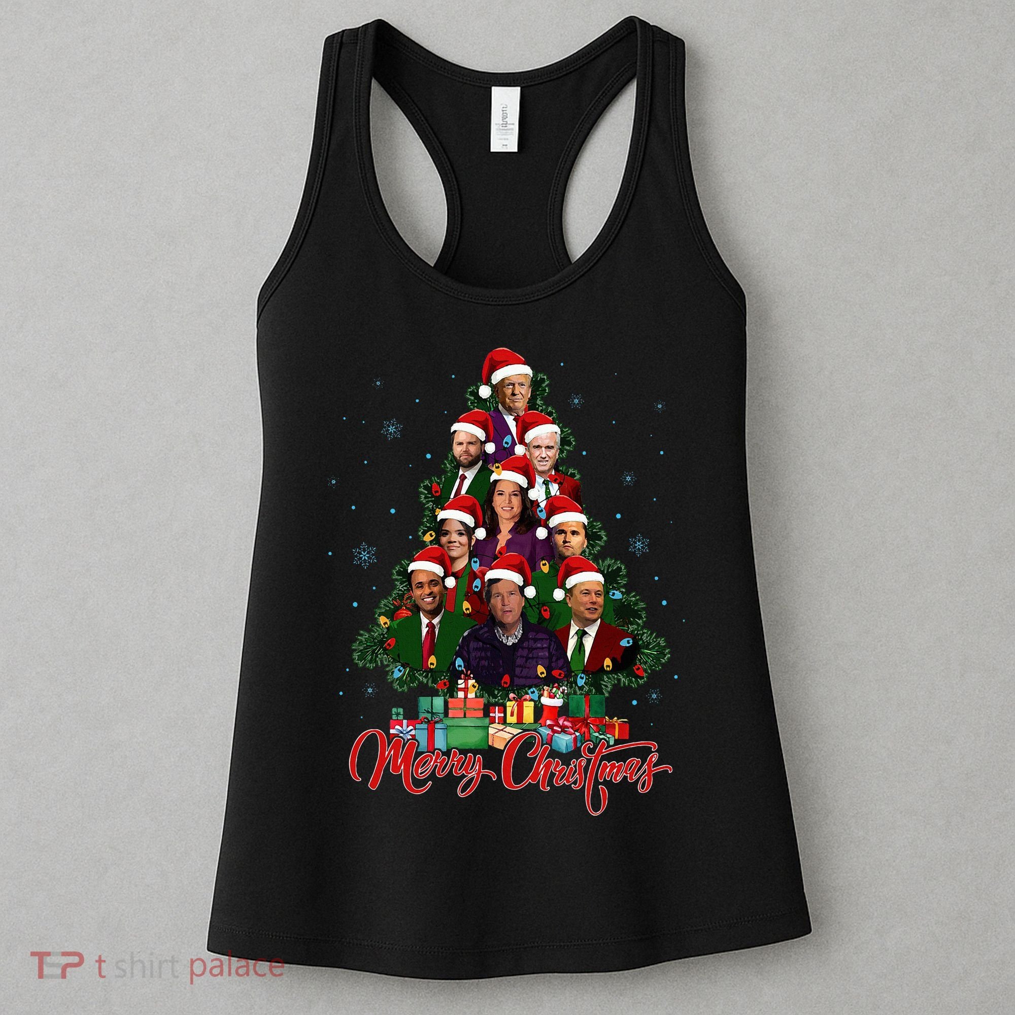 Trump Christmas Tree Dream Team Daddys Home 45 47 Women's Tank Top