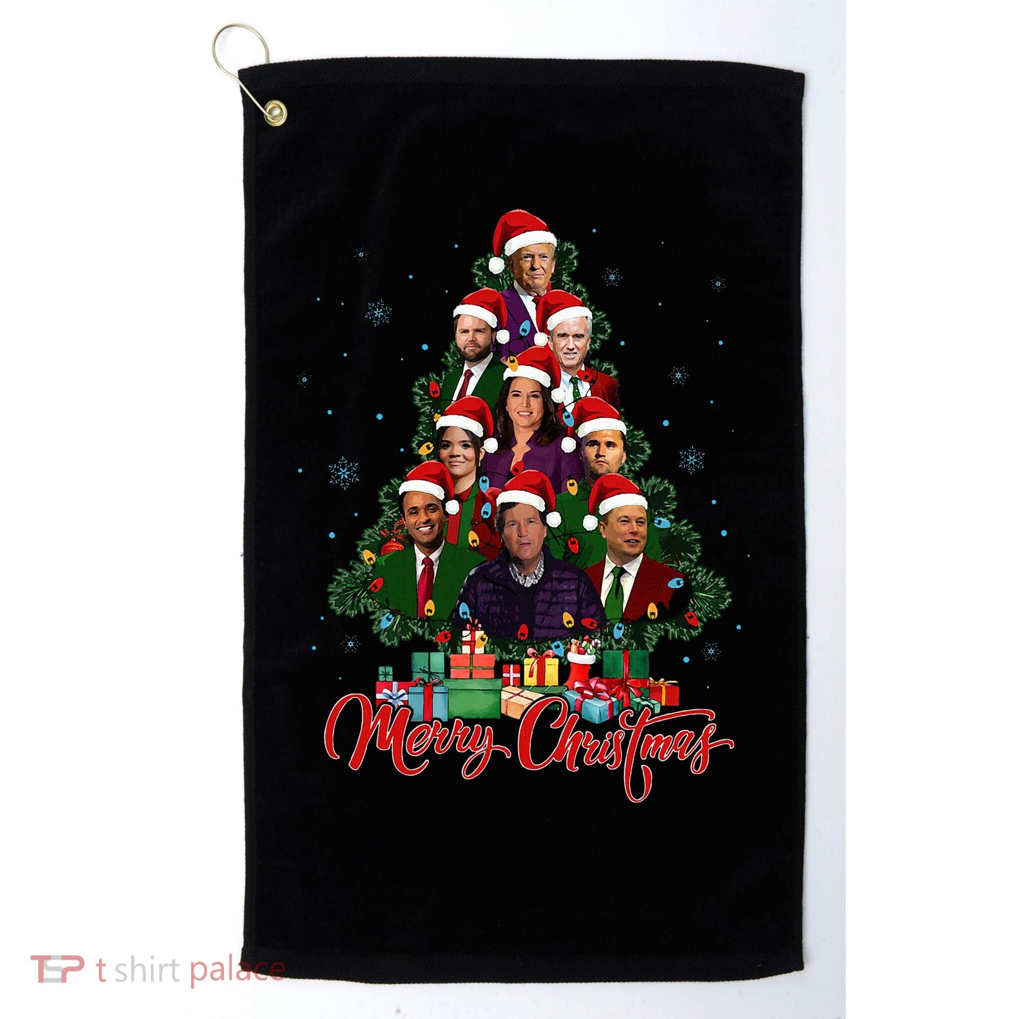 Trump Christmas Tree Dream Team Daddys Home 45 47 Golf Towel