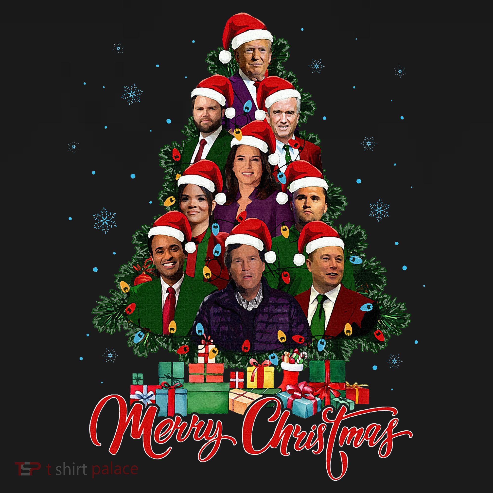 Trump Christmas Tree Dream Team Daddys Home 45 47 Tote Bag