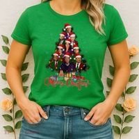 Trump Christmas Tree Dream Team Daddys Home 45 47 Women's T-Shirt thumb 2