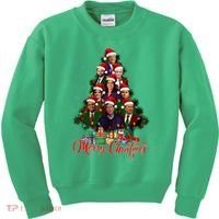 Trump Christmas Tree Dream Team Daddys Home 45 47 Kids Sweatshirt thumb 0