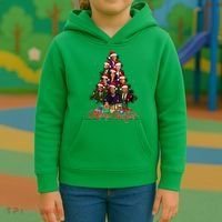Trump Christmas Tree Dream Team Daddys Home 45 47 Kids Hoodie thumb 3