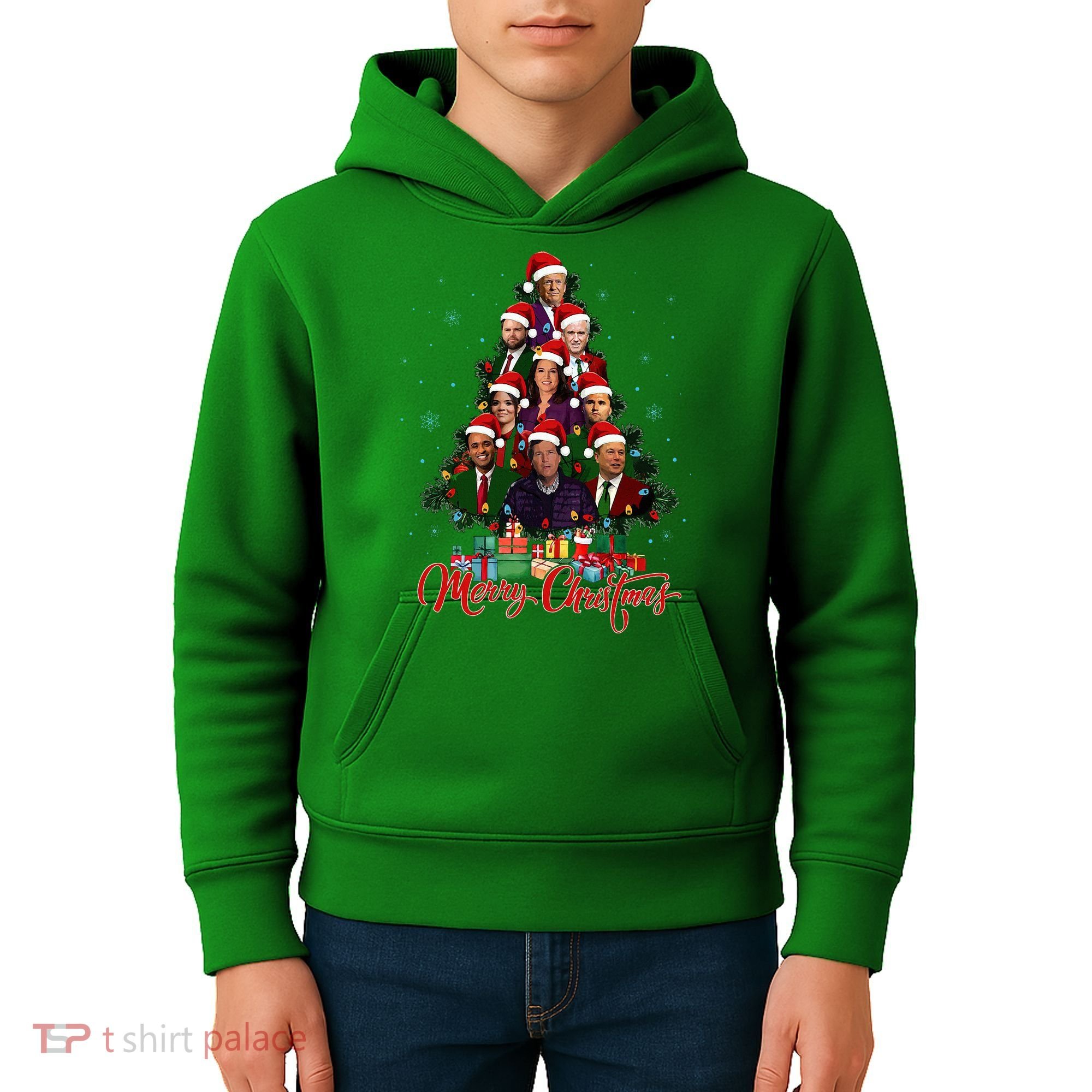Trump Christmas Tree Dream Team Daddys Home 45 47 Kids Hoodie