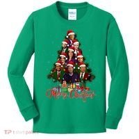 Trump Christmas Tree Dream Team Daddys Home 45 47 Kids Long Sleeve Shirt thumb 0