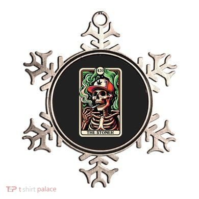 Tarot Card The Stoner Weed Lover Skeleton Cannabis 420 Ornament