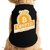 Talk Crypto To Me Bitcoin Doggie Tank thumb 0