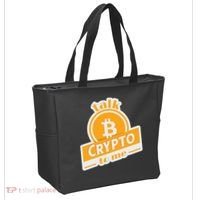 Talk Crypto To Me Bitcoin Tote Bag thumb 2