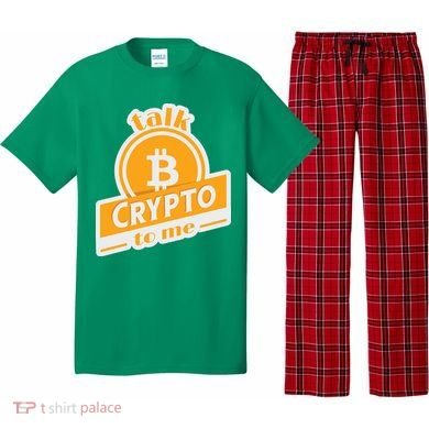 Talk Crypto To Me Bitcoin Pajama Set
