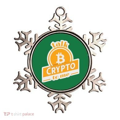 Talk Crypto To Me Bitcoin Ornament