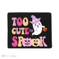Too Cute To Spook Halloween Groovy Ghost Mousepad thumb 0