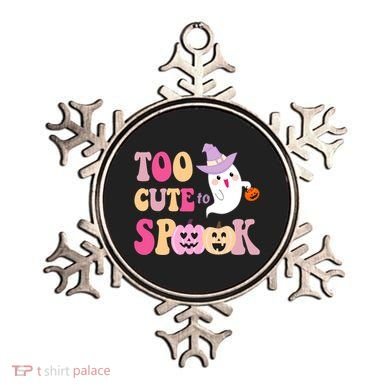 Too Cute To Spook Halloween Groovy Ghost Ornament